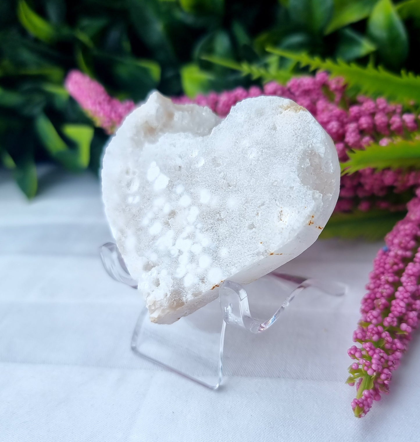 Druzy Quartz Heart