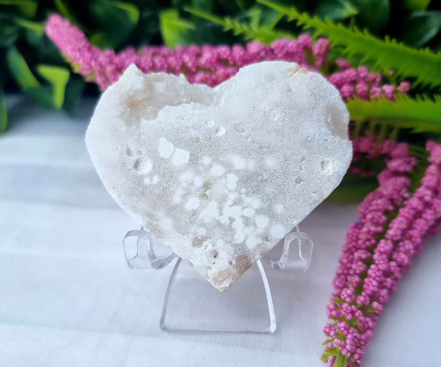 Druzy Quartz Heart