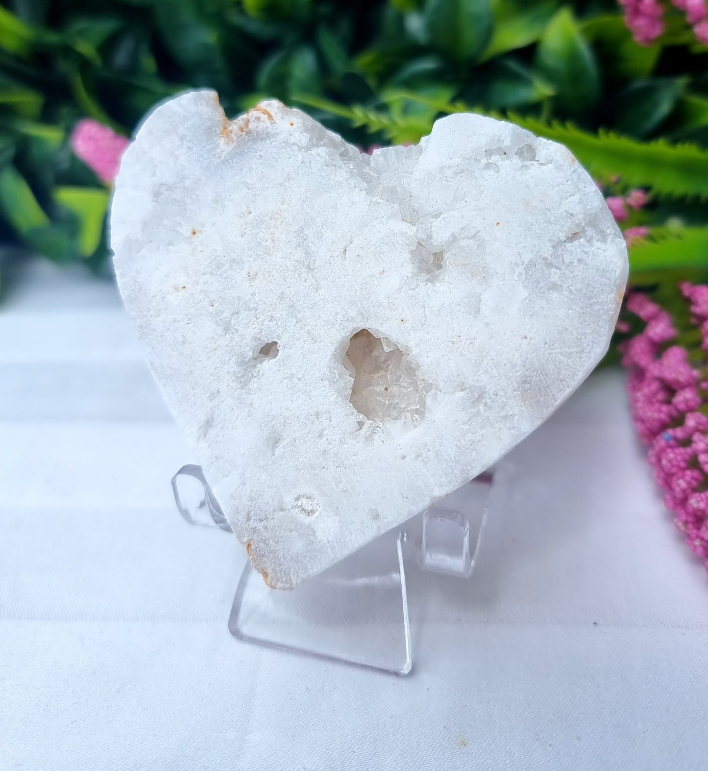 Druzy Quartz Heart