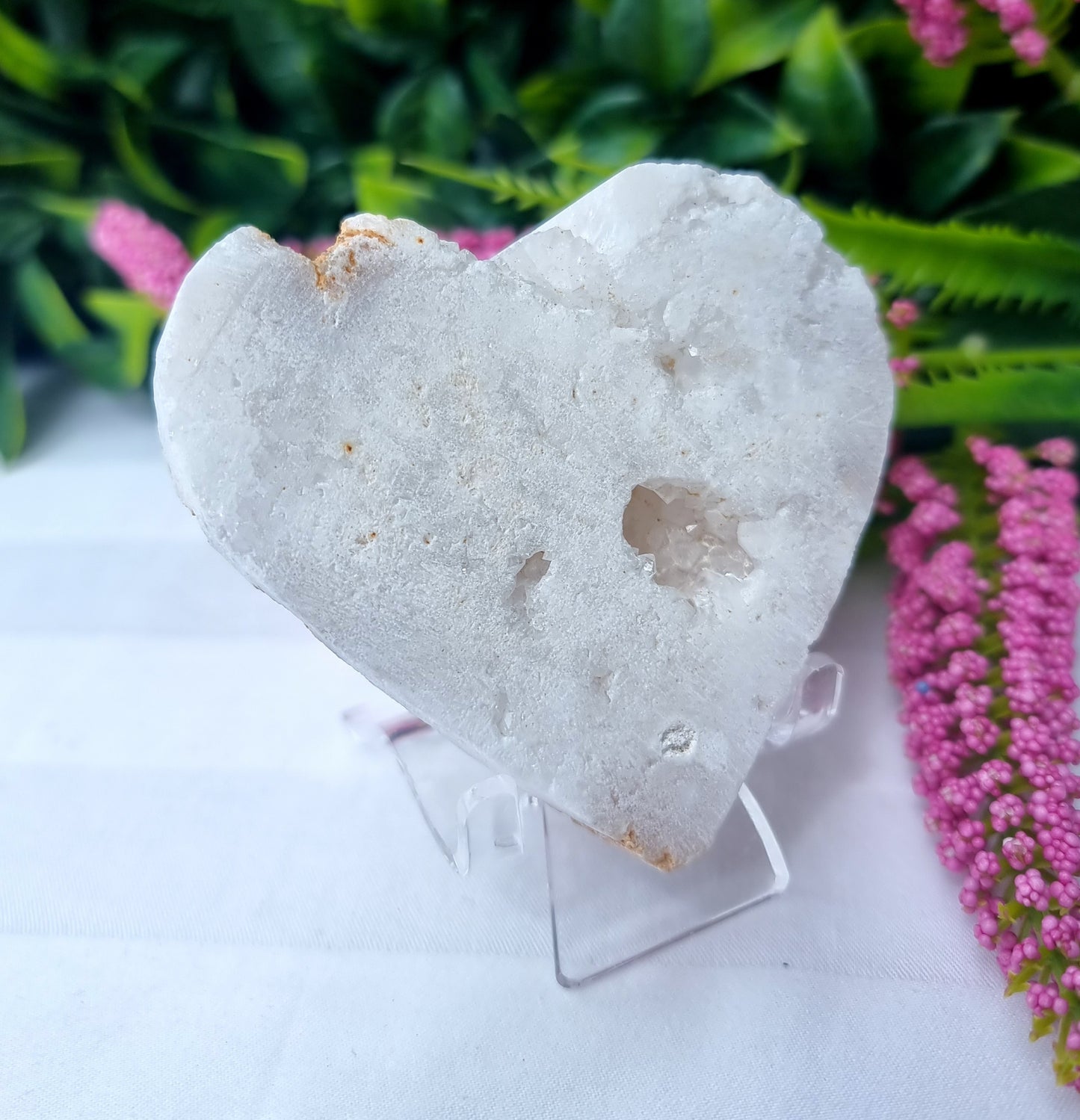 Druzy Quartz Heart