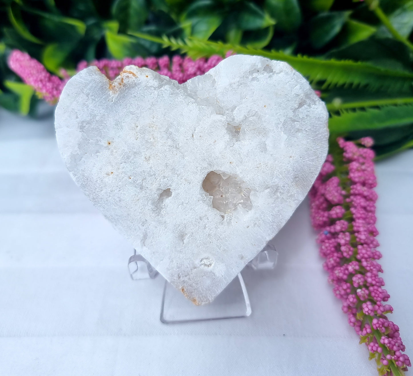 Druzy Quartz Heart