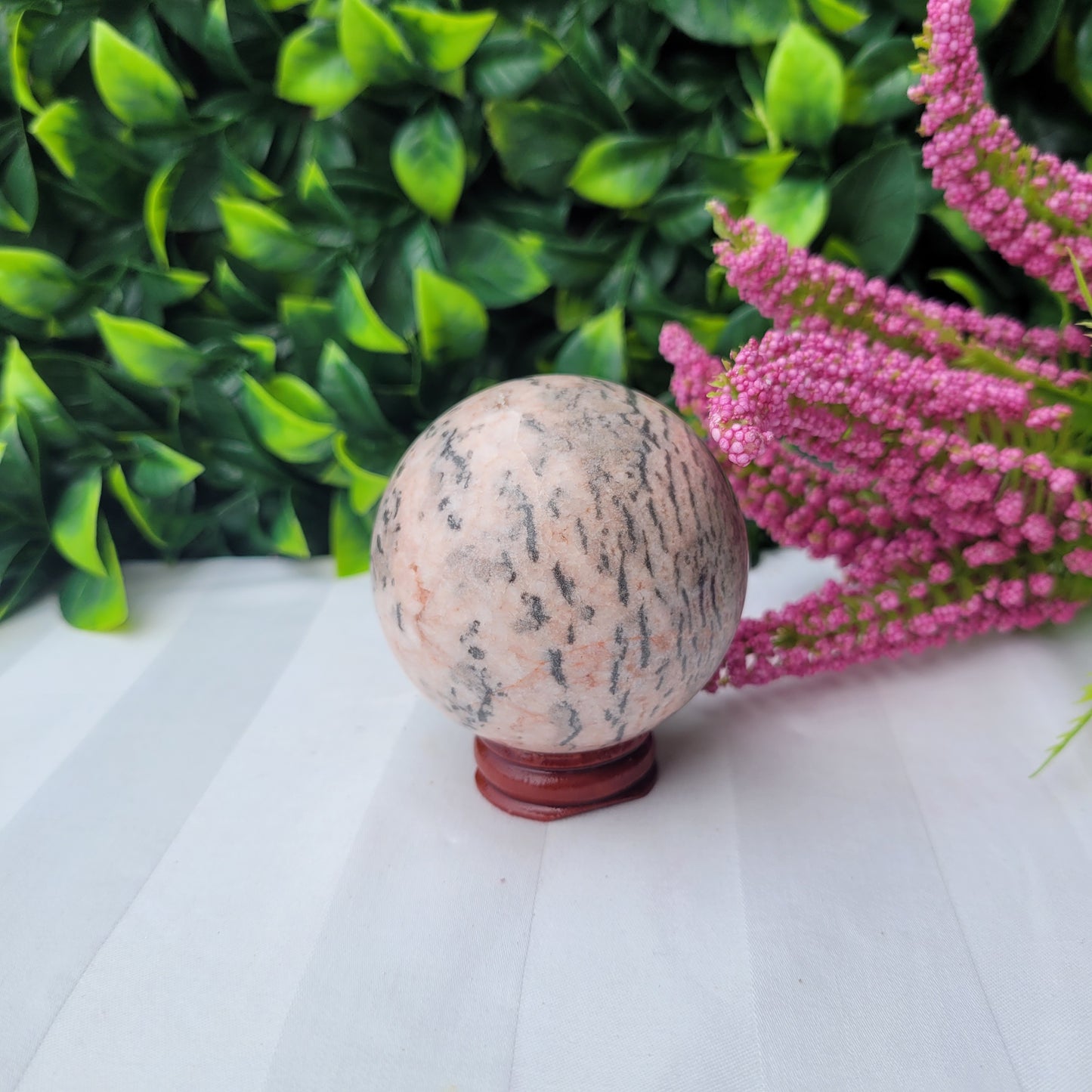 Pink Zebra Jasper Sphere