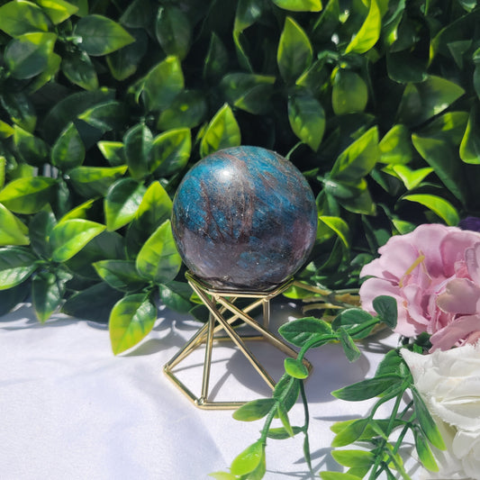 Blue Apatite Sphere