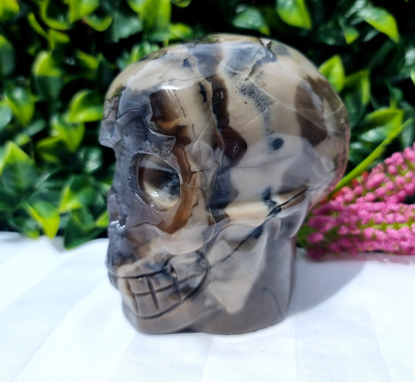 Volcano Agate Skull