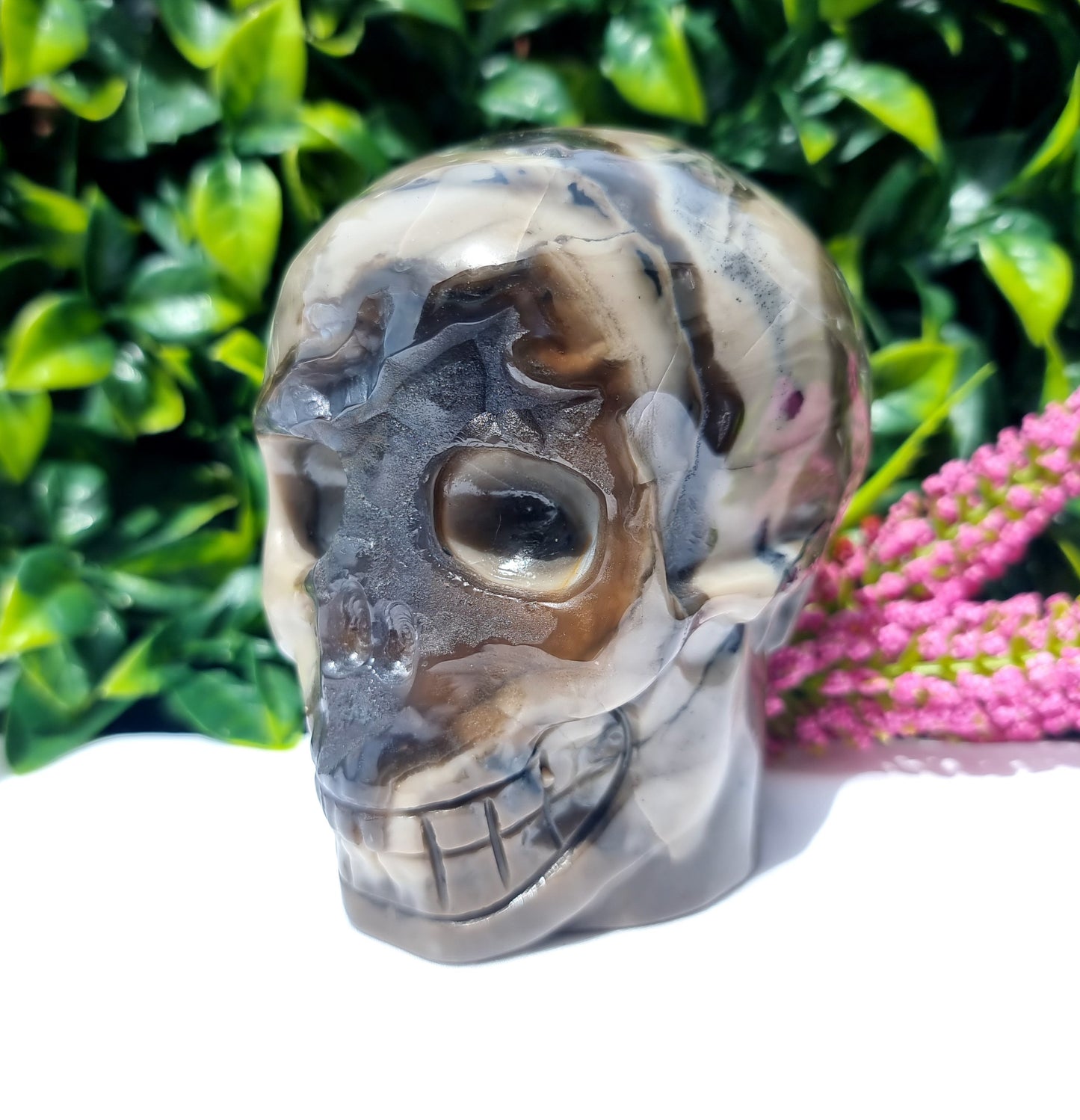 Volcano Agate Skull