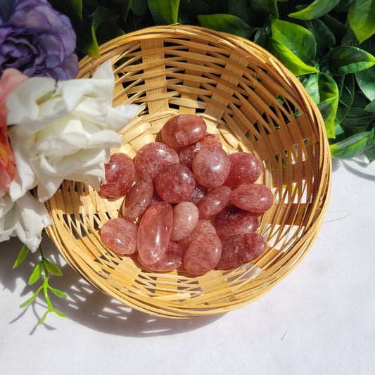 Strawberry Quartz Tumbles