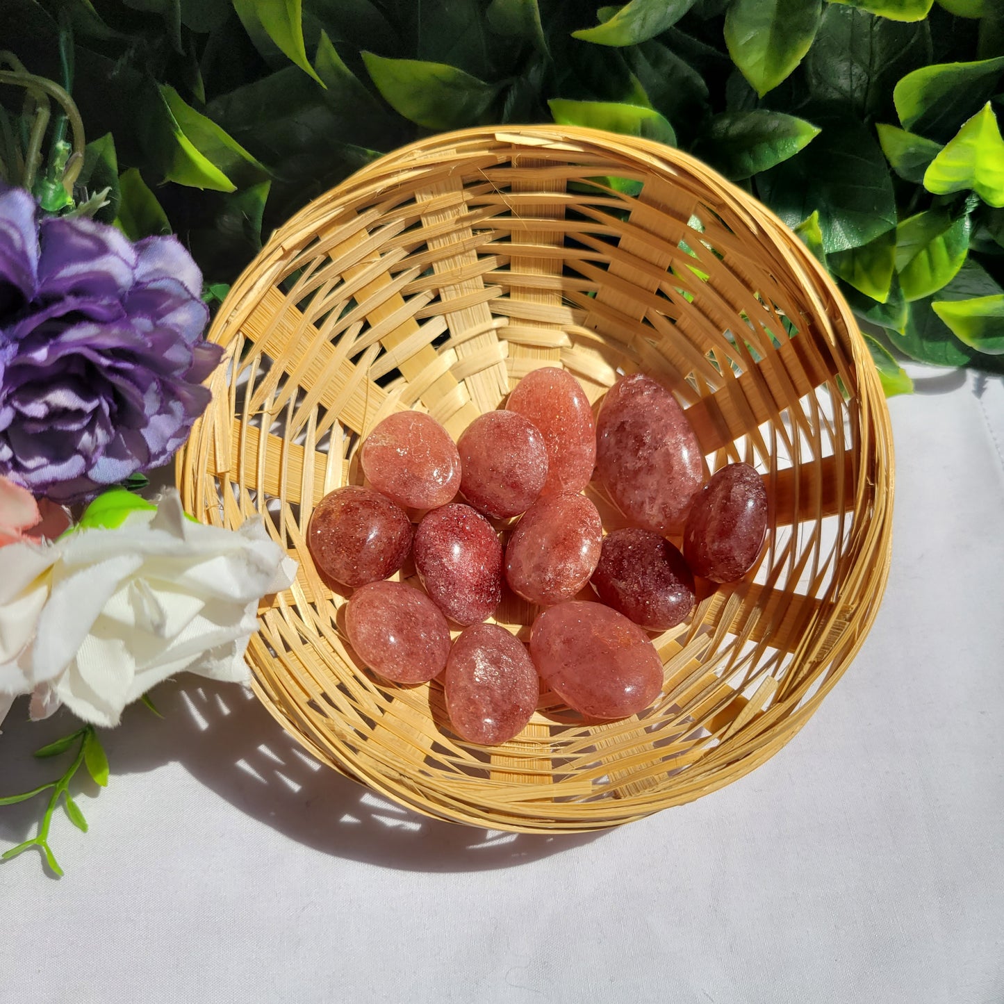 Strawberry Quartz Tumbles