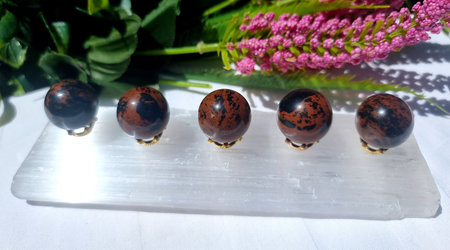 Mahogany Obsidian Mini Sphere