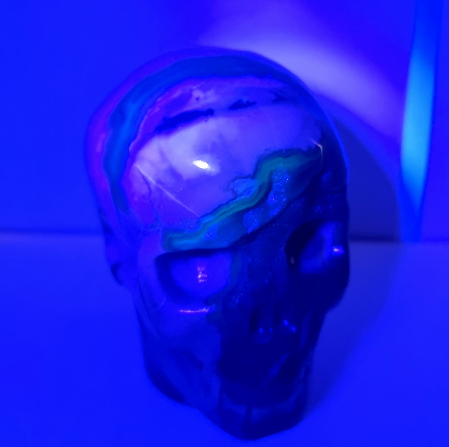 Volcano Agate Skull