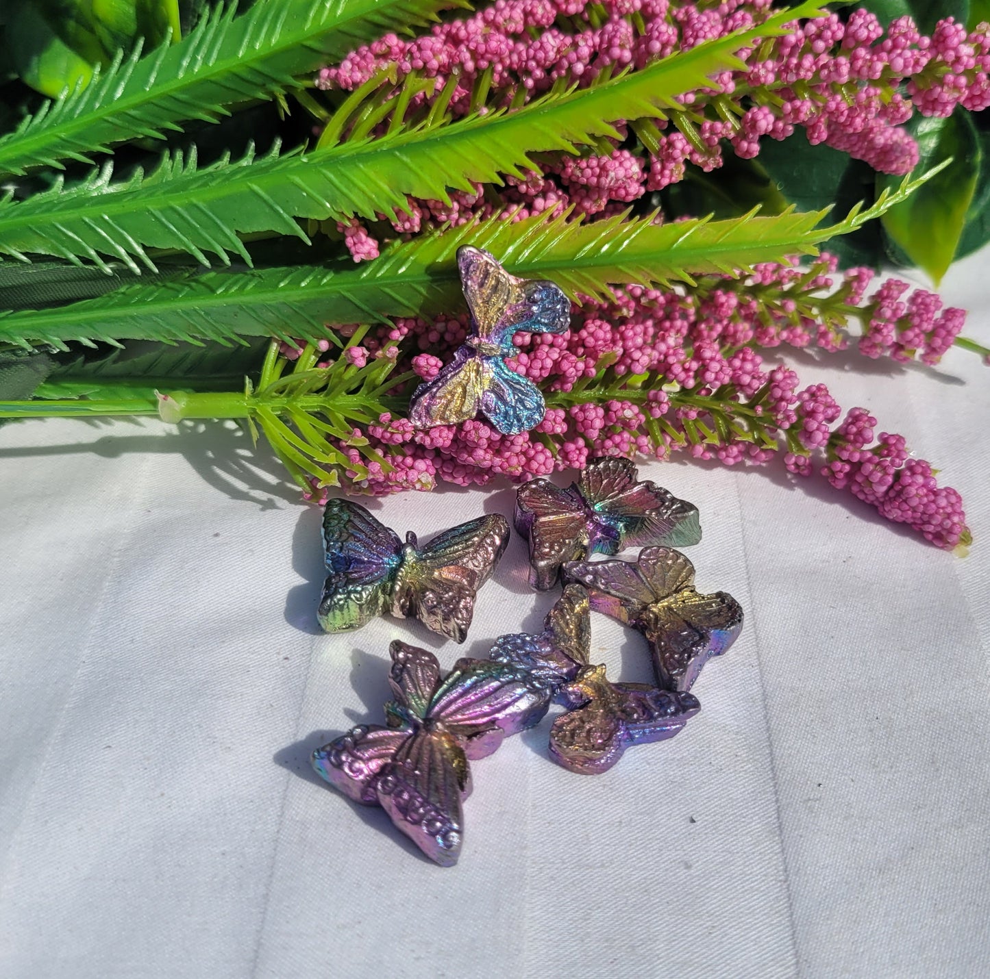 Bismuth Butterfly Carvings