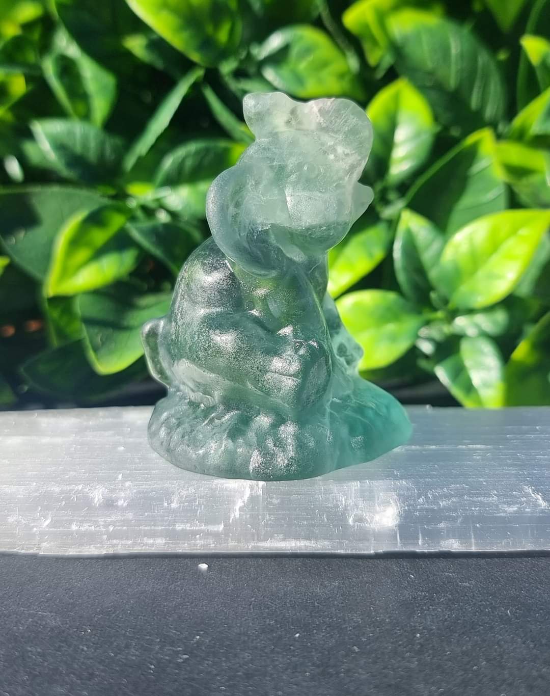 Crystal Sitting Elephants