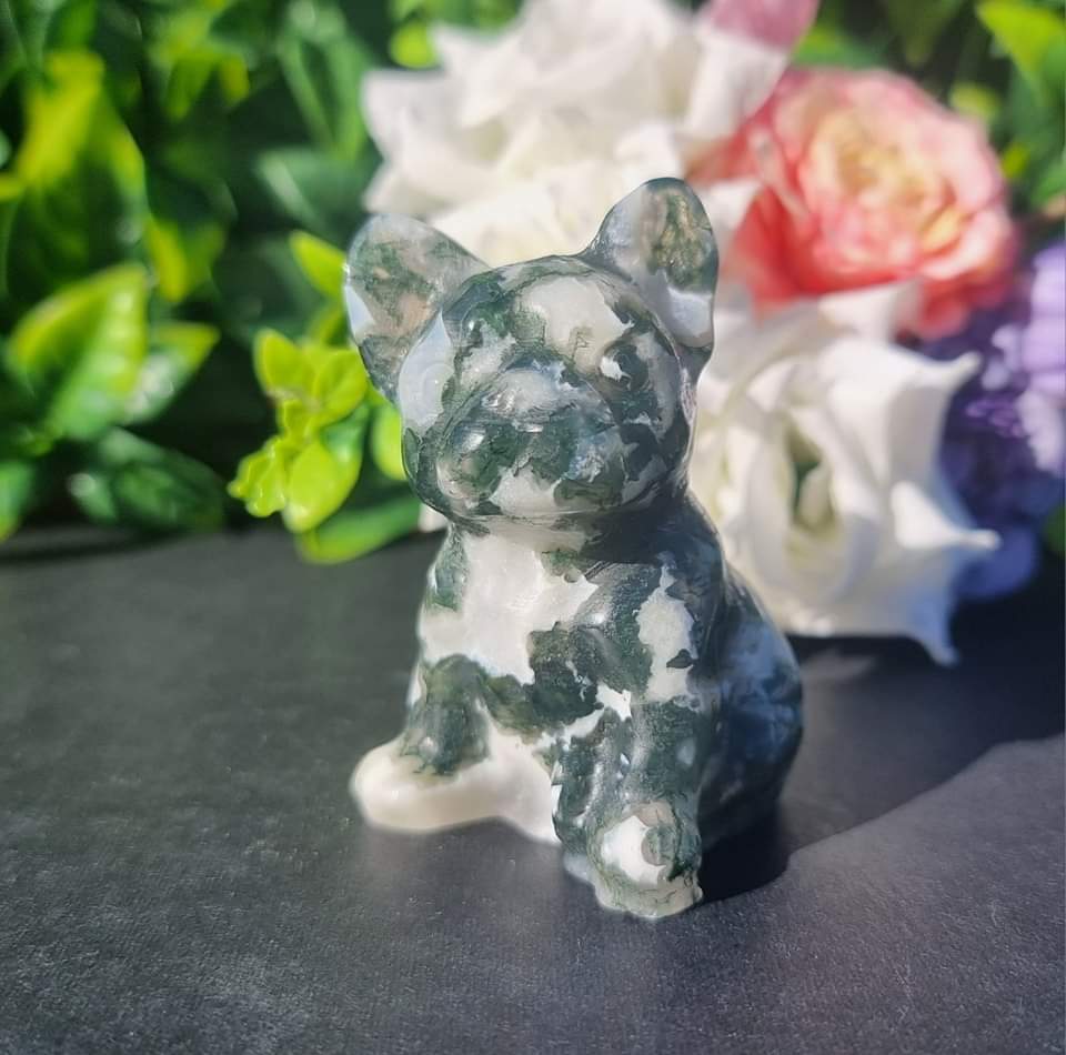 Moss Agate French Bulldog