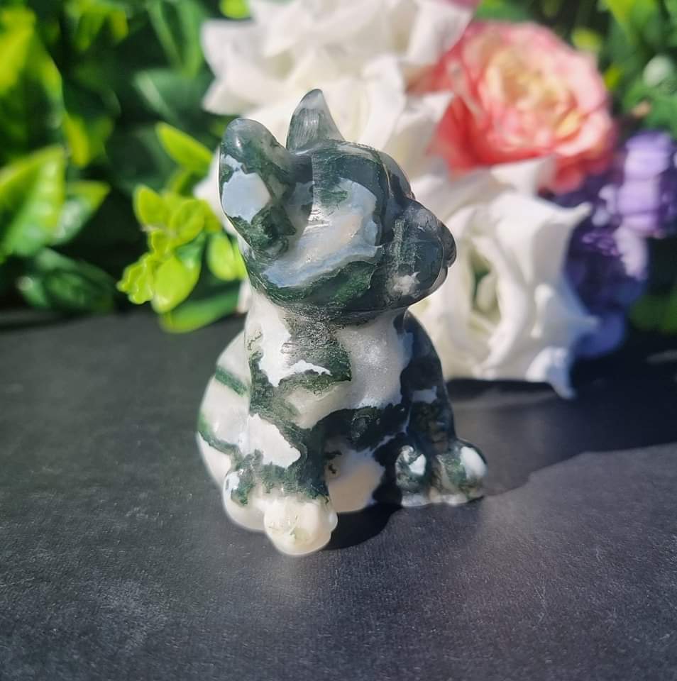 Moss Agate French Bulldog