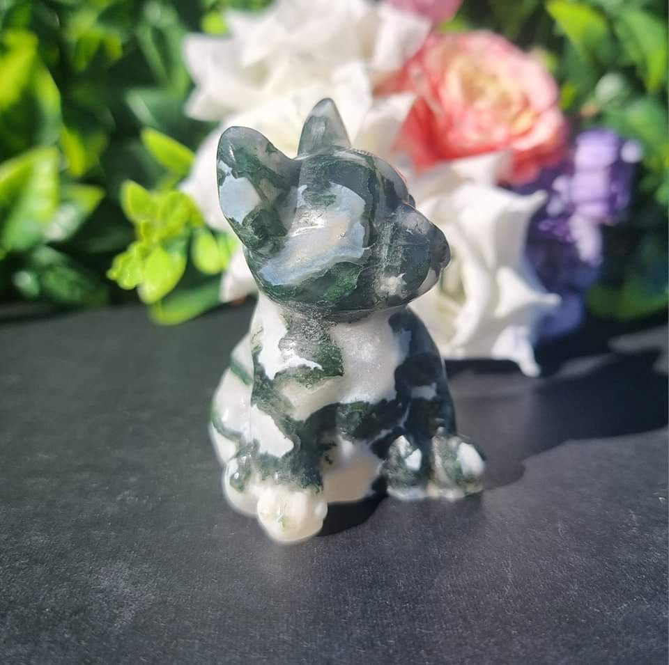 Moss Agate French Bulldog