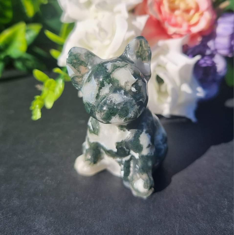 Moss Agate French Bulldog