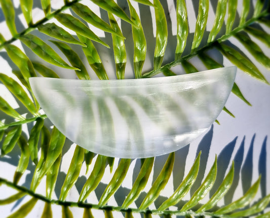 Selenite Moon Bowl