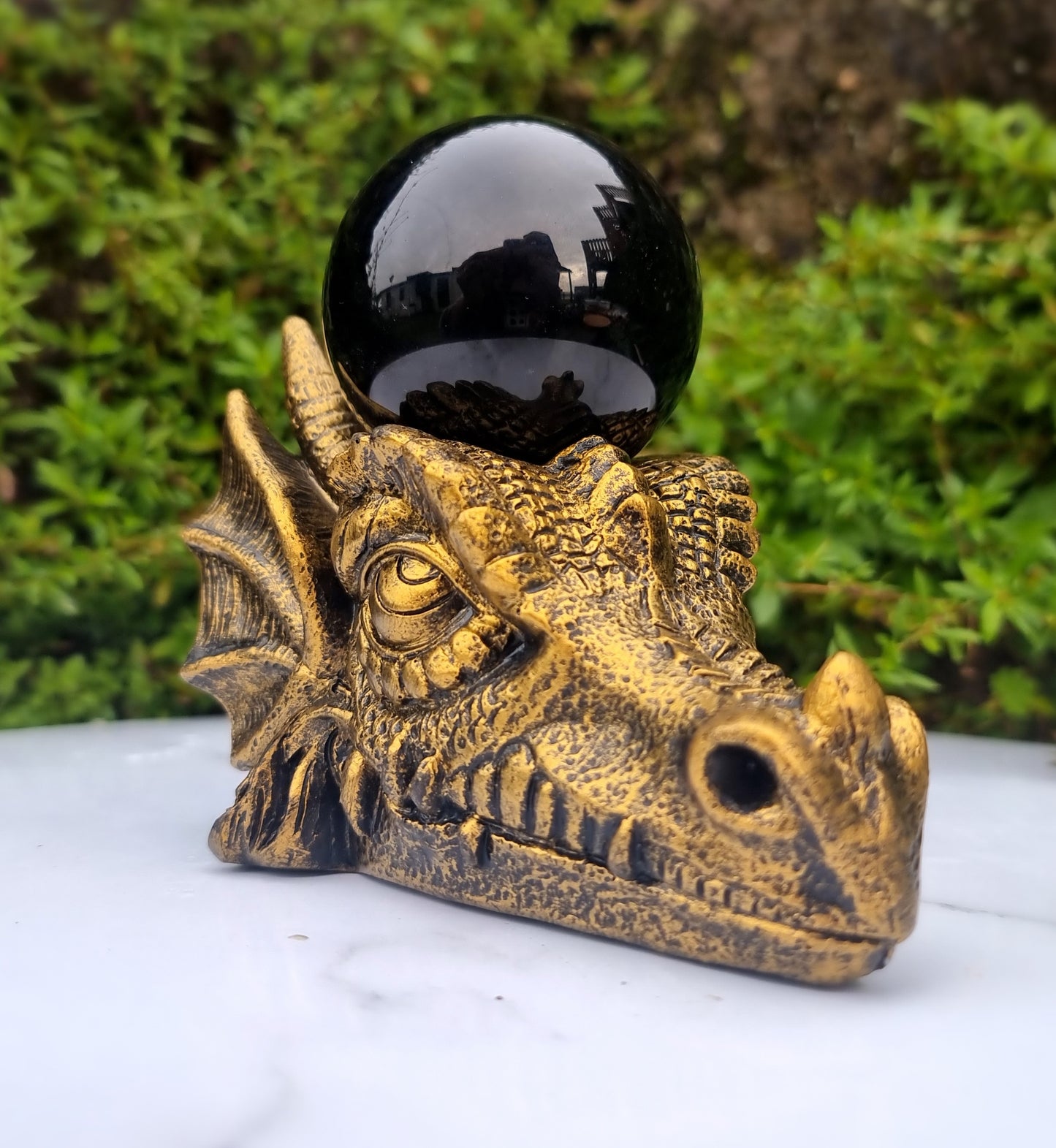 Dragon Head Sphere Stand