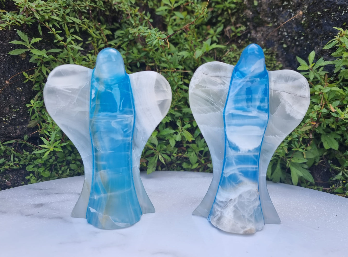 Dyed Blue Onyx Angel