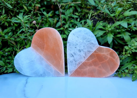 Selenite Hearts