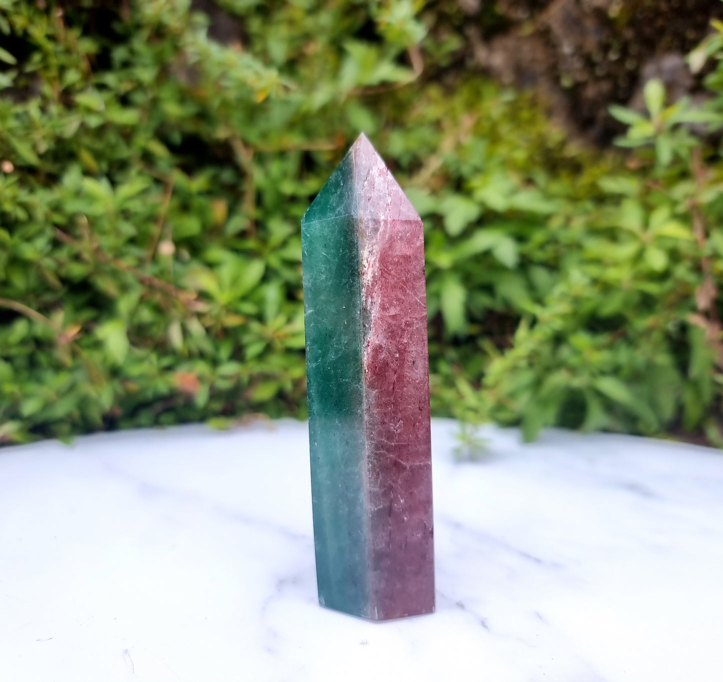 Double Strawberry Quartz Point