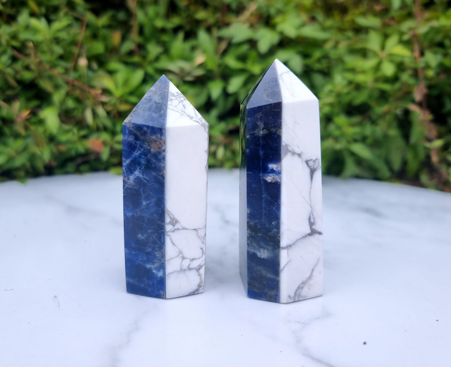 Sodalite & Howlite Point