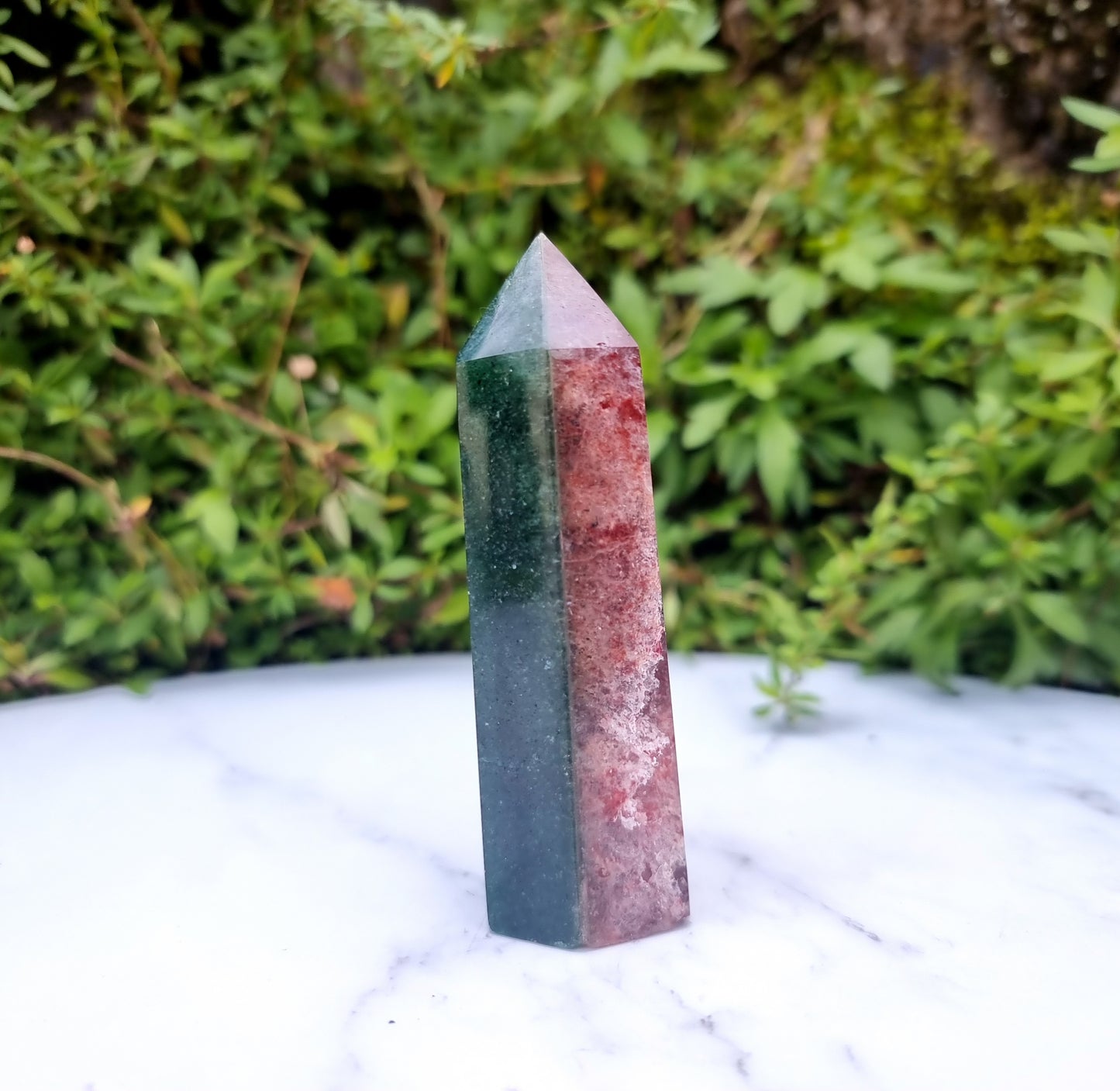 Double Strawberry Quartz Point