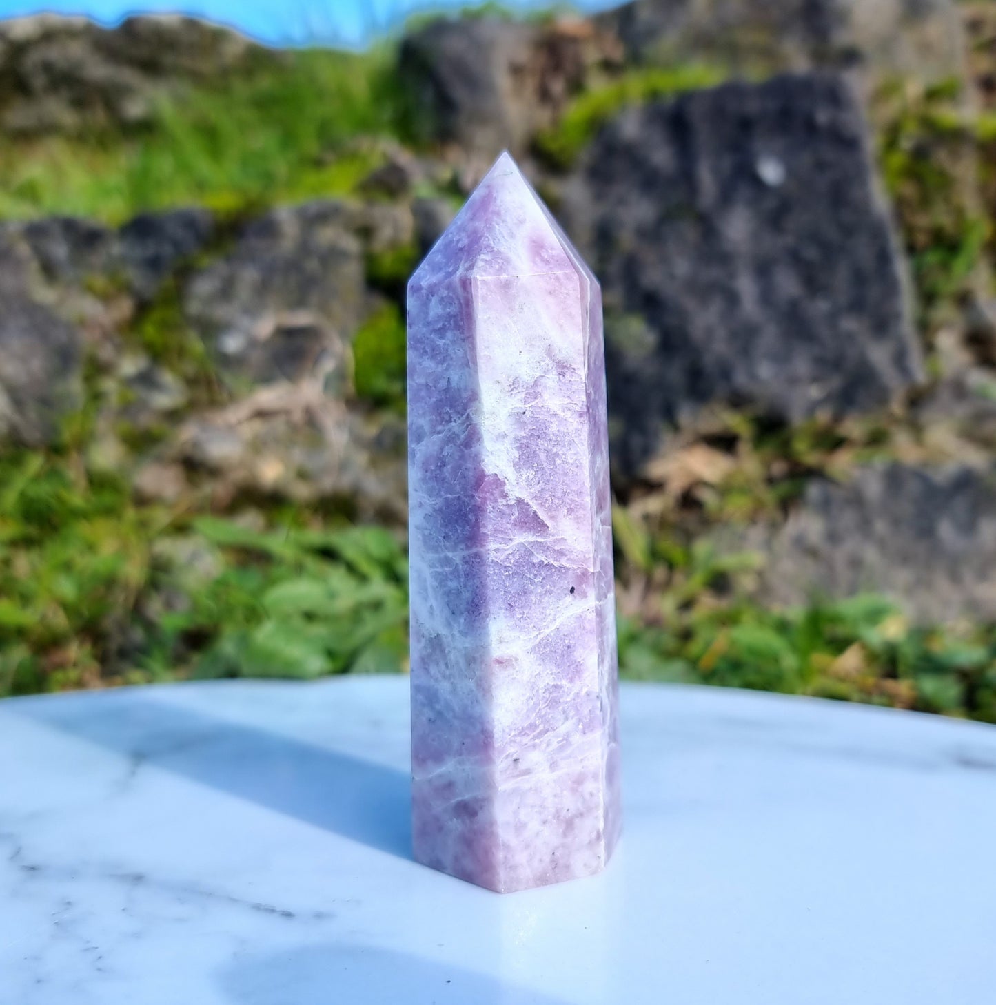 Purple Lepidolite Point