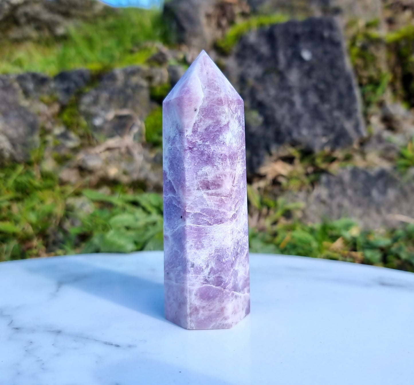 Purple Lepidolite Point