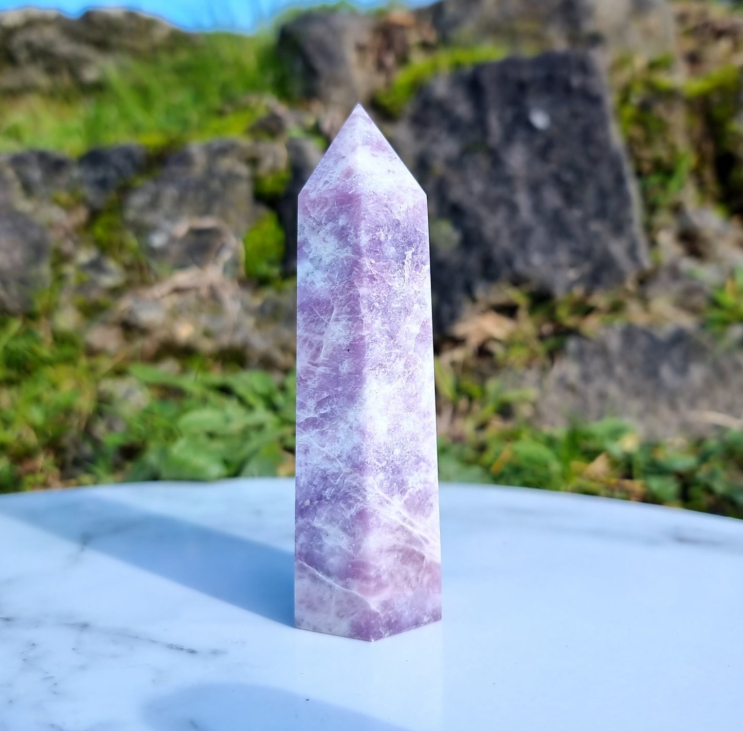 Purple Lepidolite Point