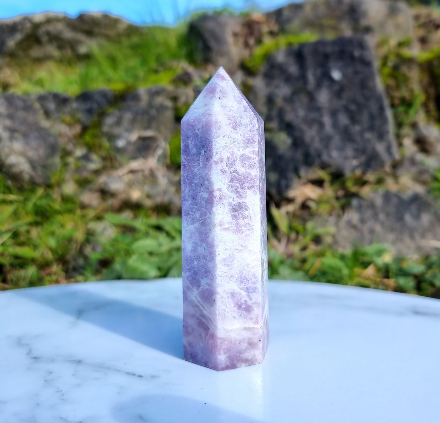 Purple Lepidolite Point