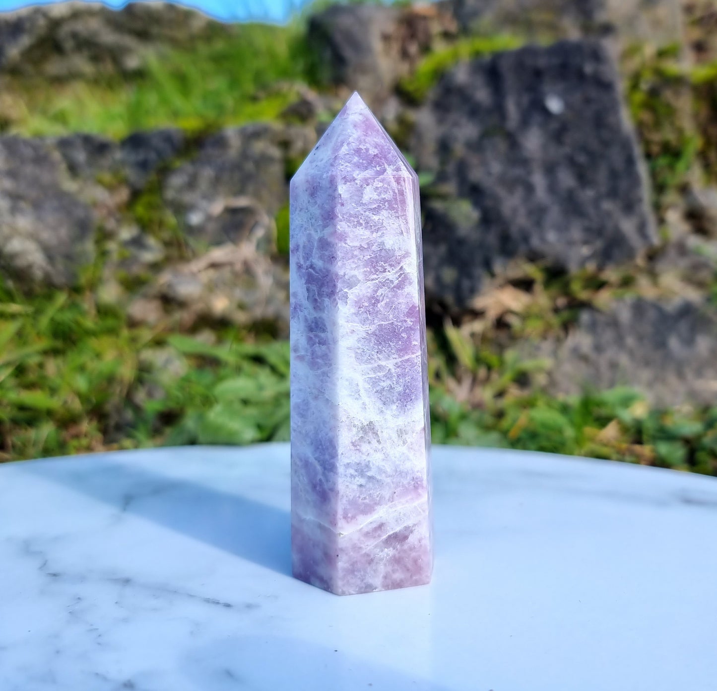 Purple Lepidolite Point