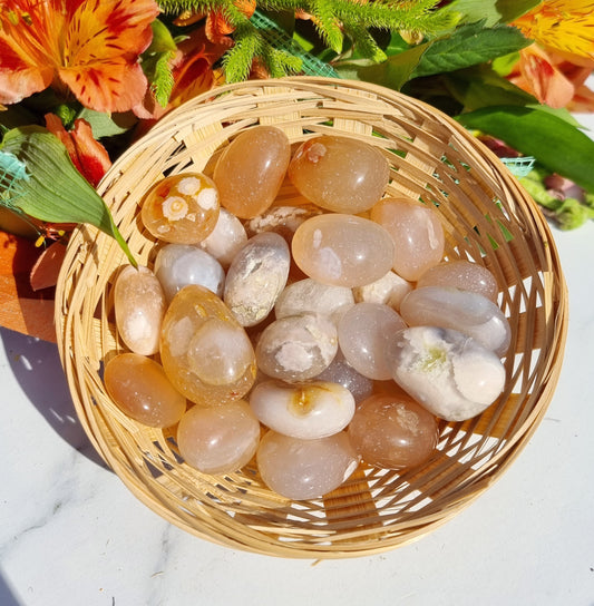 Flower Agate Tumbles