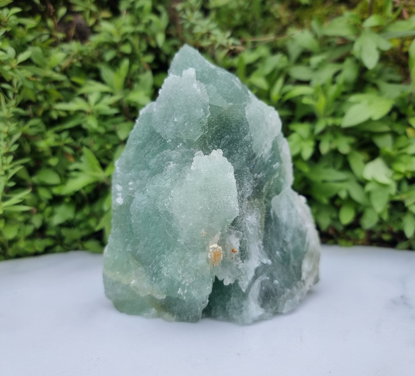 Green Fluorite standing Cluster