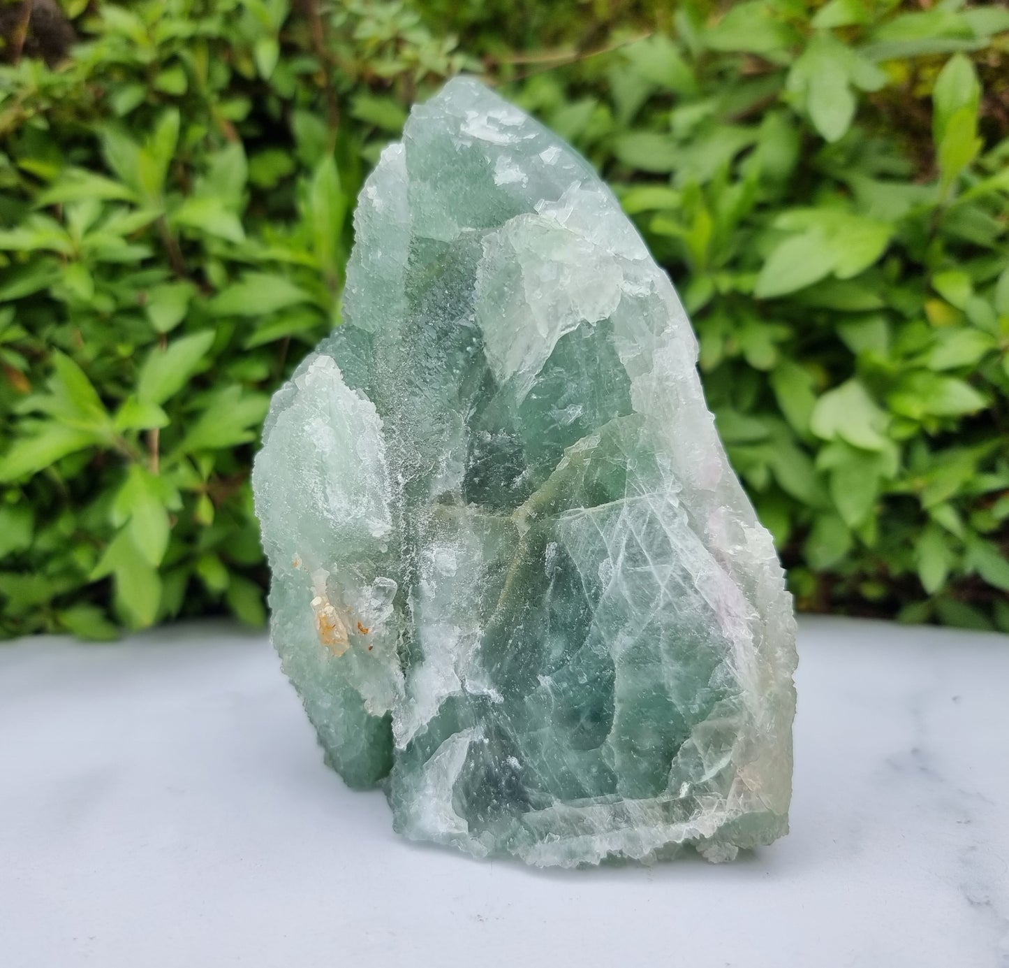 Green Fluorite standing Cluster