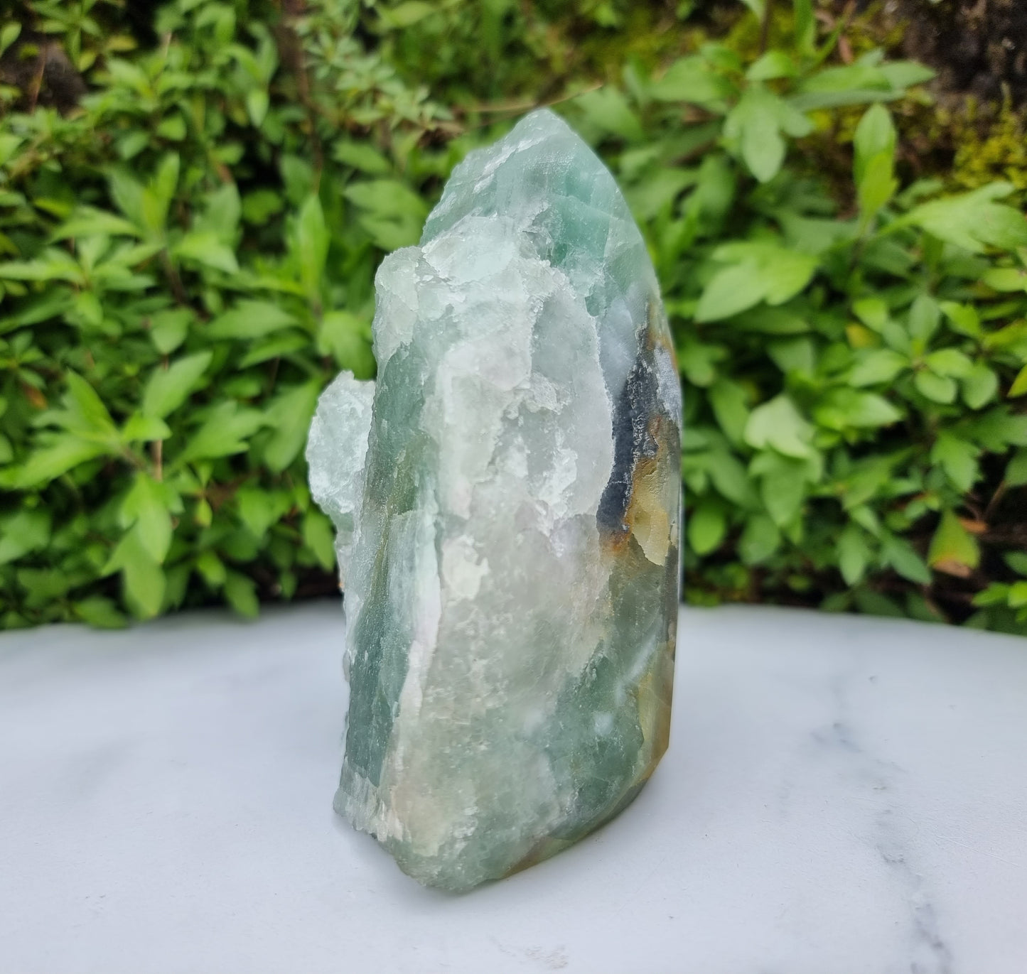 Green Fluorite standing Cluster