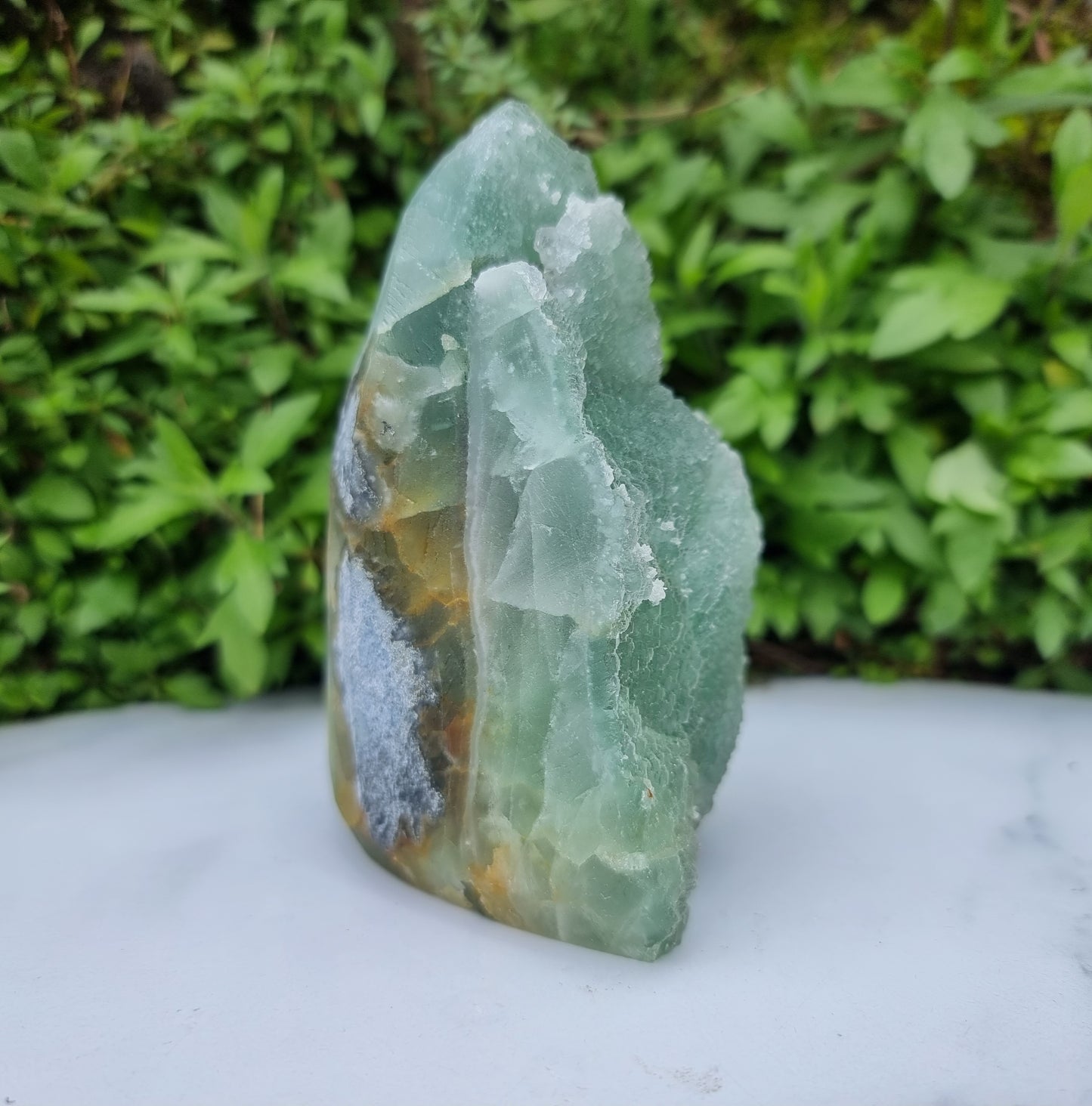 Green Fluorite standing Cluster