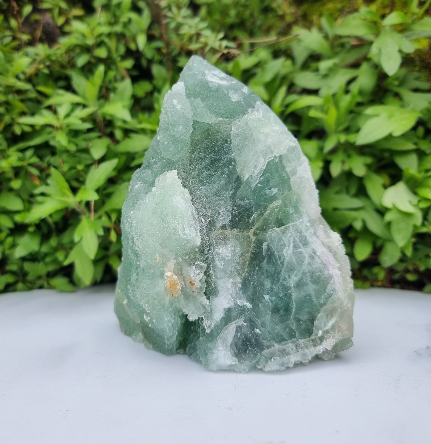 Green Fluorite standing Cluster