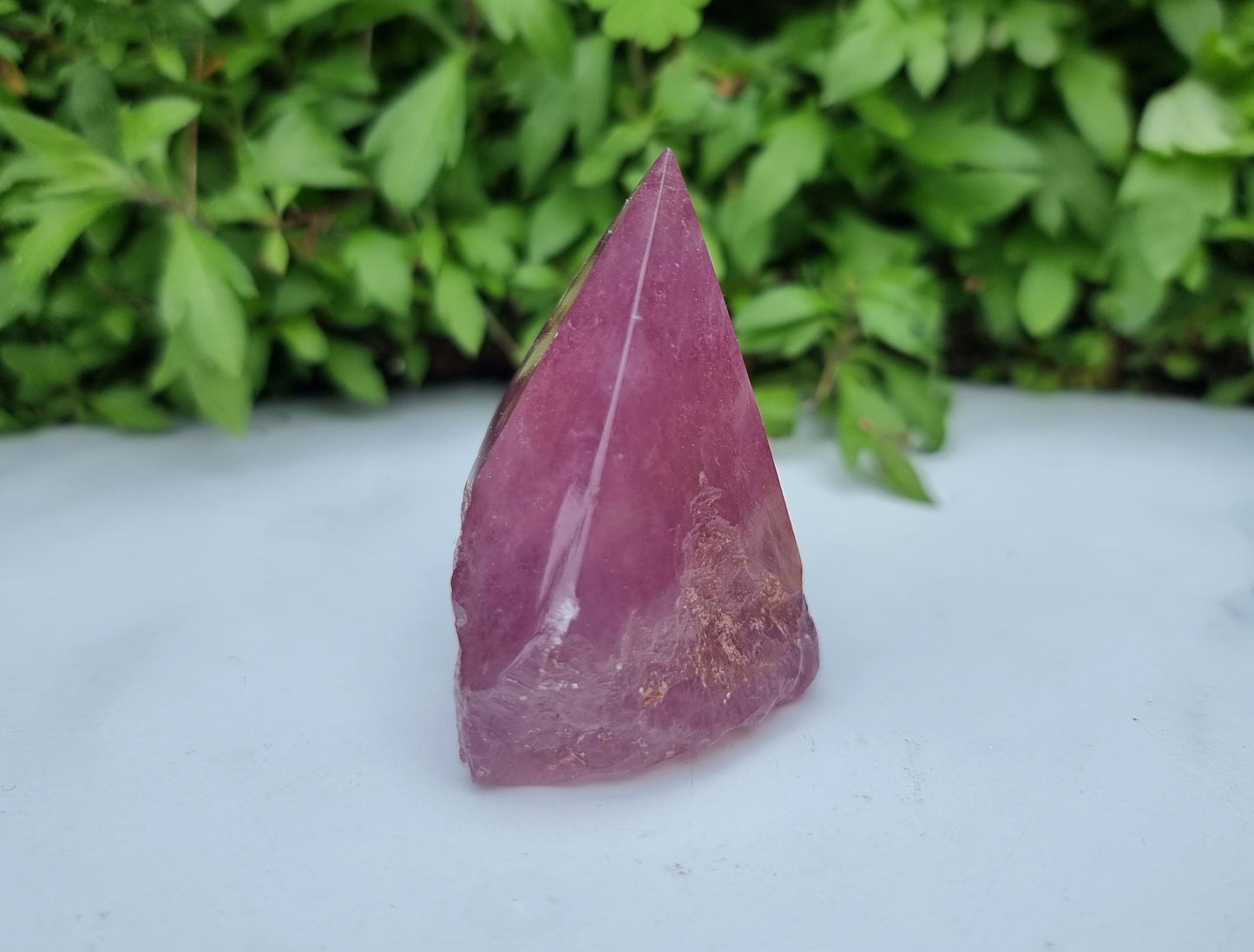 Light Purple Fluorite Raw Polished Point