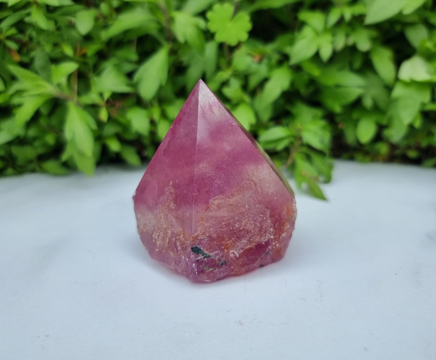 Light Purple Fluorite Raw Polished Point