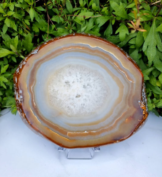 Agate druzy Slab