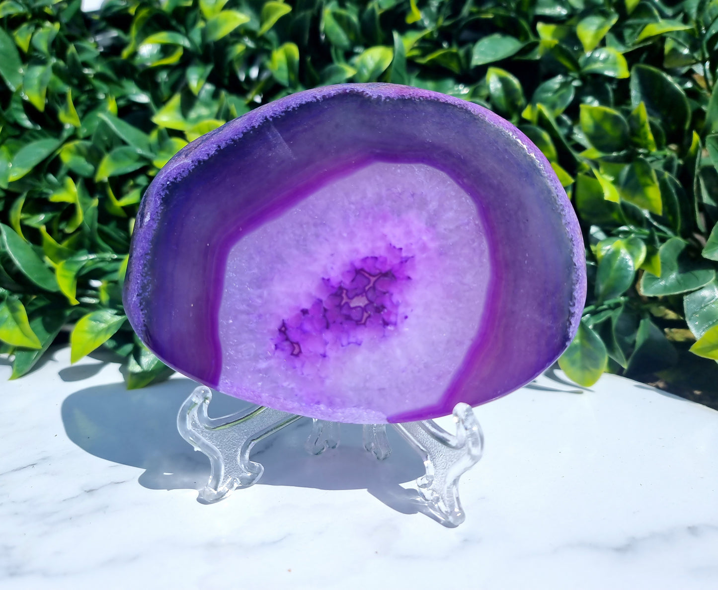 Dyed Purple Agate Slab