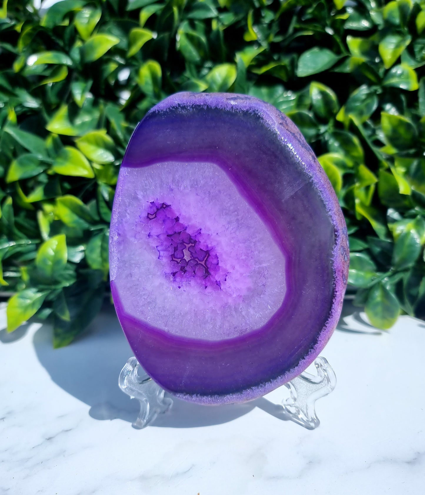 Dyed Purple Agate Slab