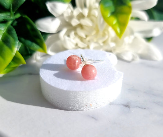 Rhodochrosite Earrings