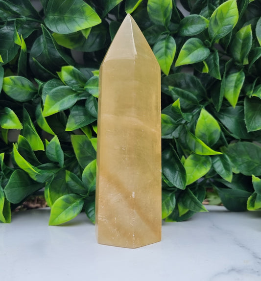 Honey Calcite Tower