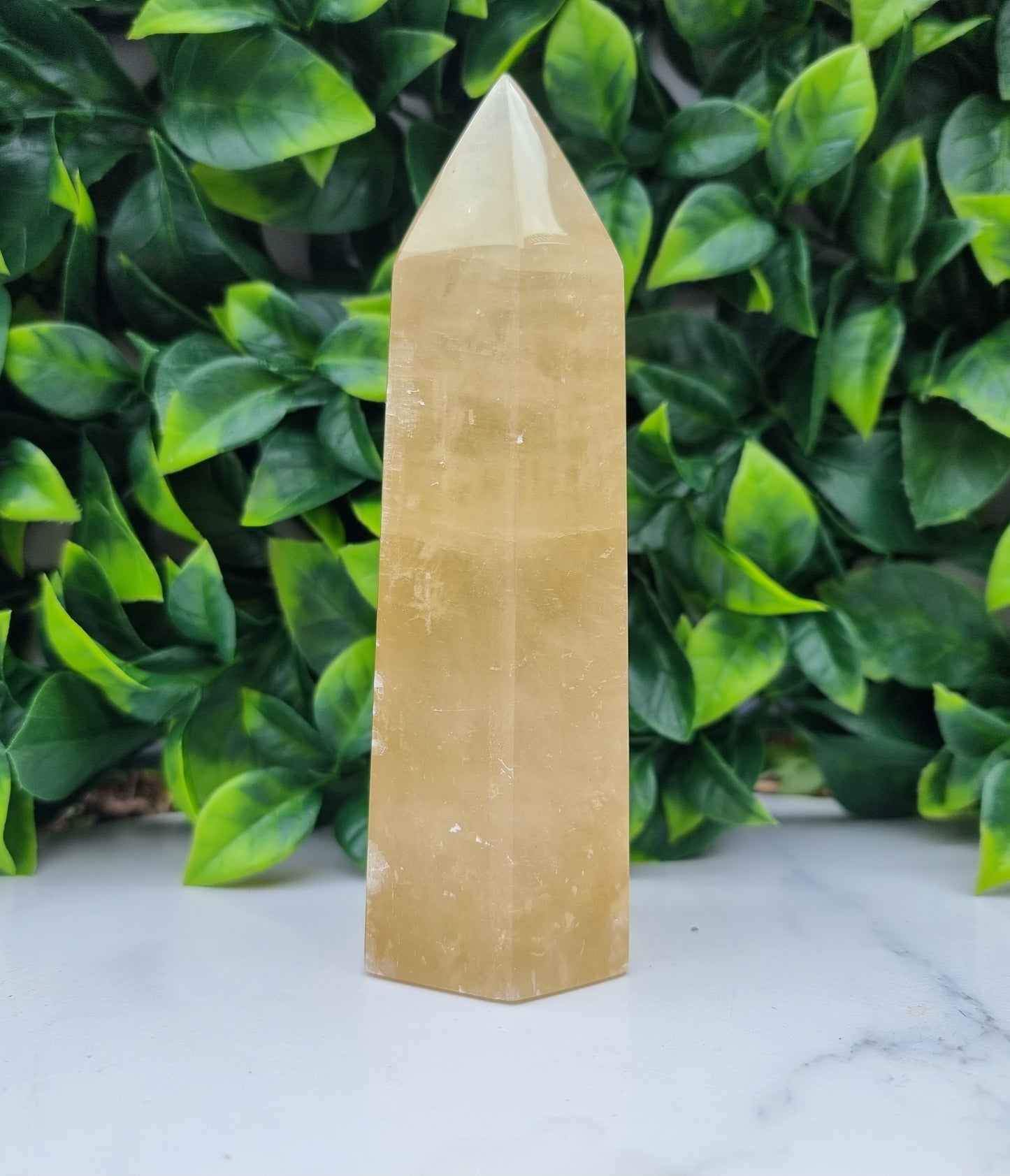 Honey Calcite Tower