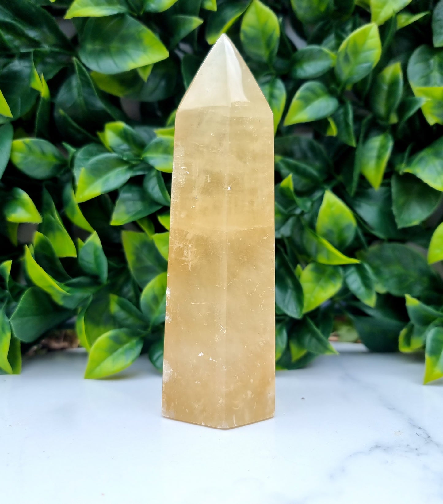 Honey Calcite Tower