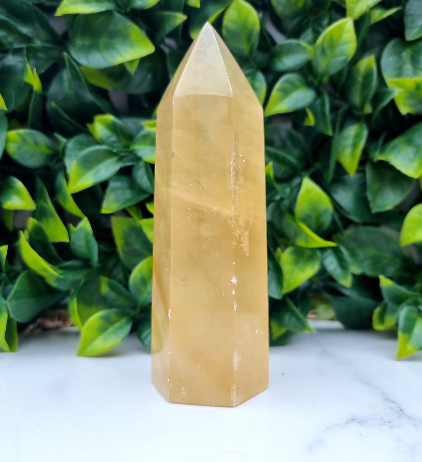 Honey Calcite Tower