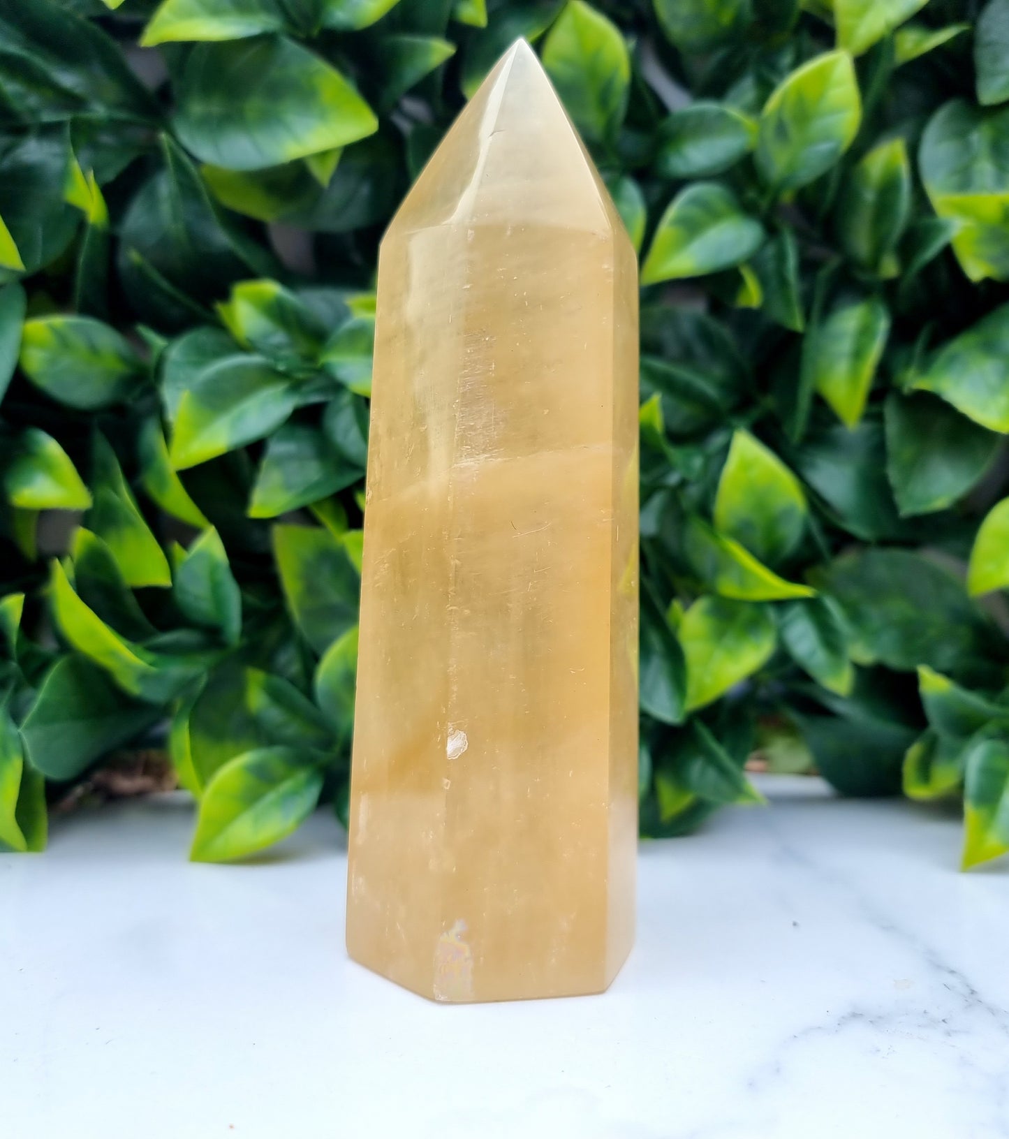 Honey Calcite Tower