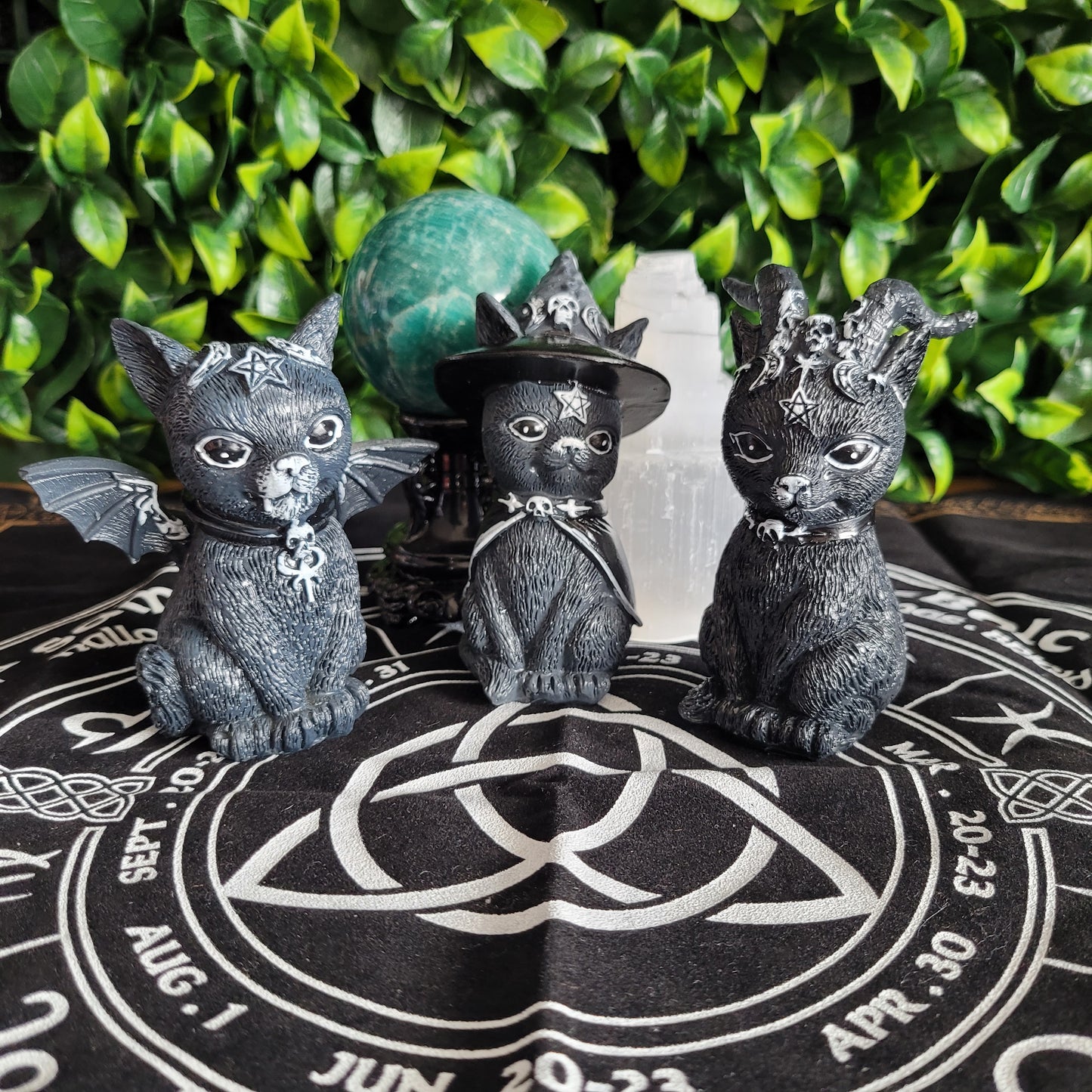 Wicca Cat Ornaments