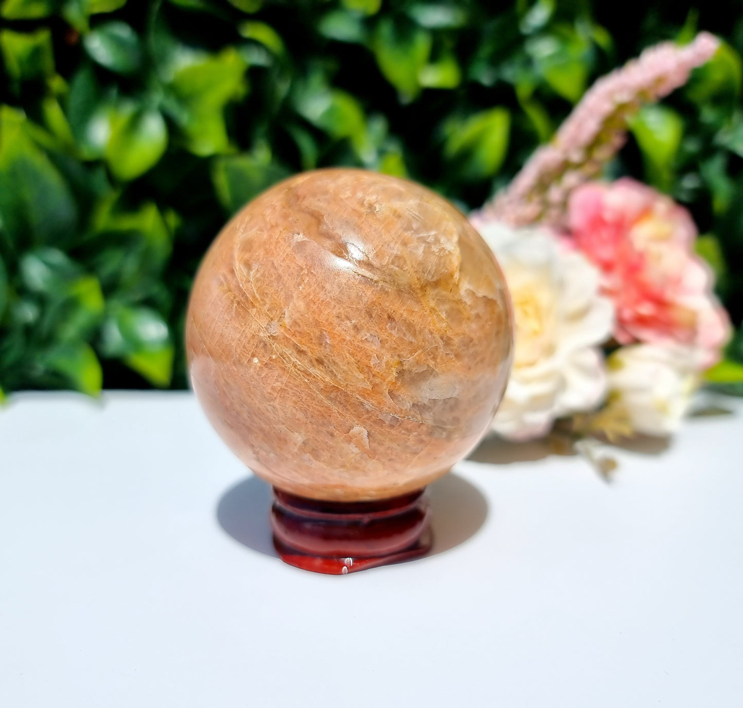 Peach Moonstone Sphere